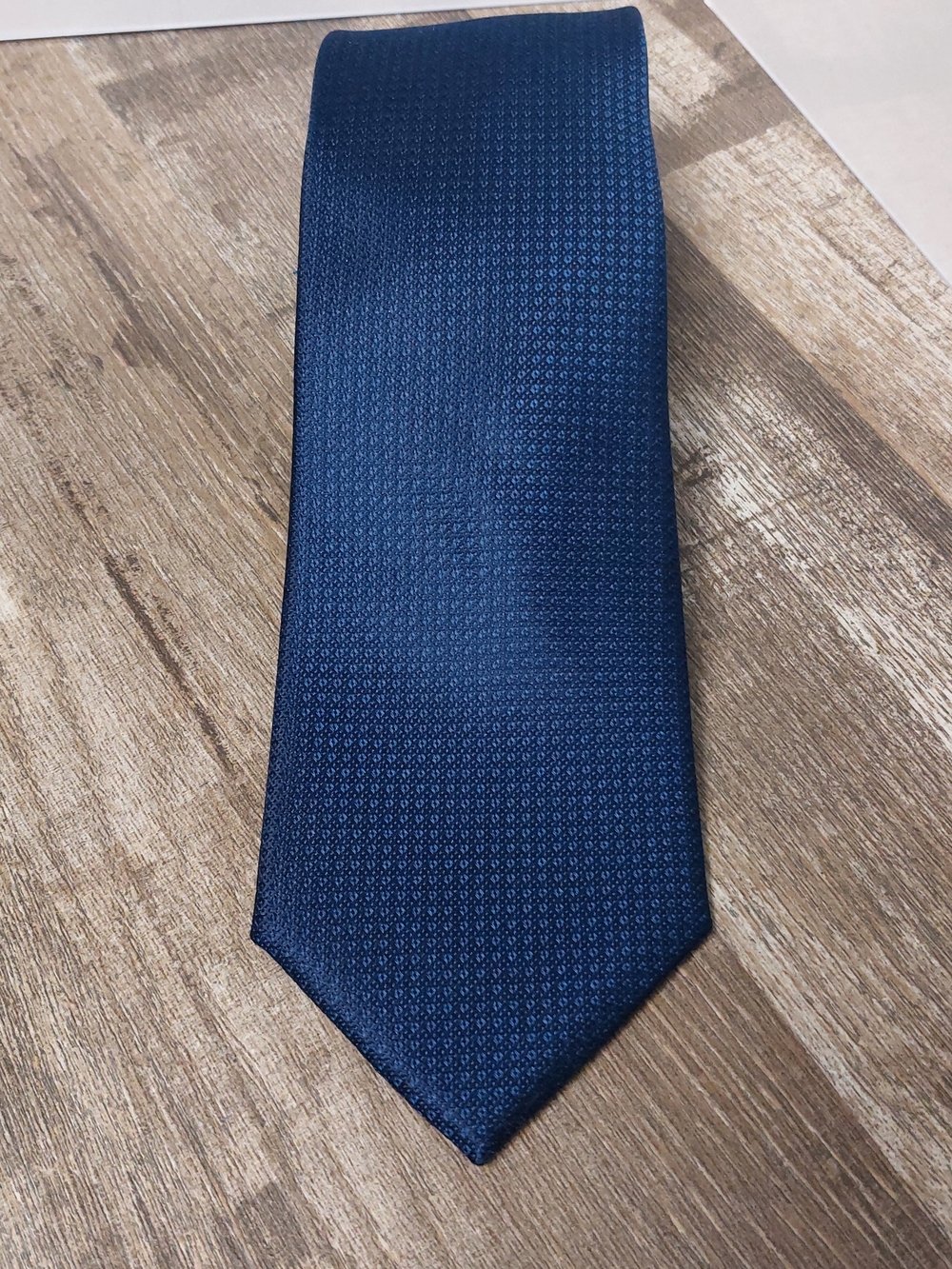 Jos. A. Bank Men's Textured Deep Blue Silk Tie
